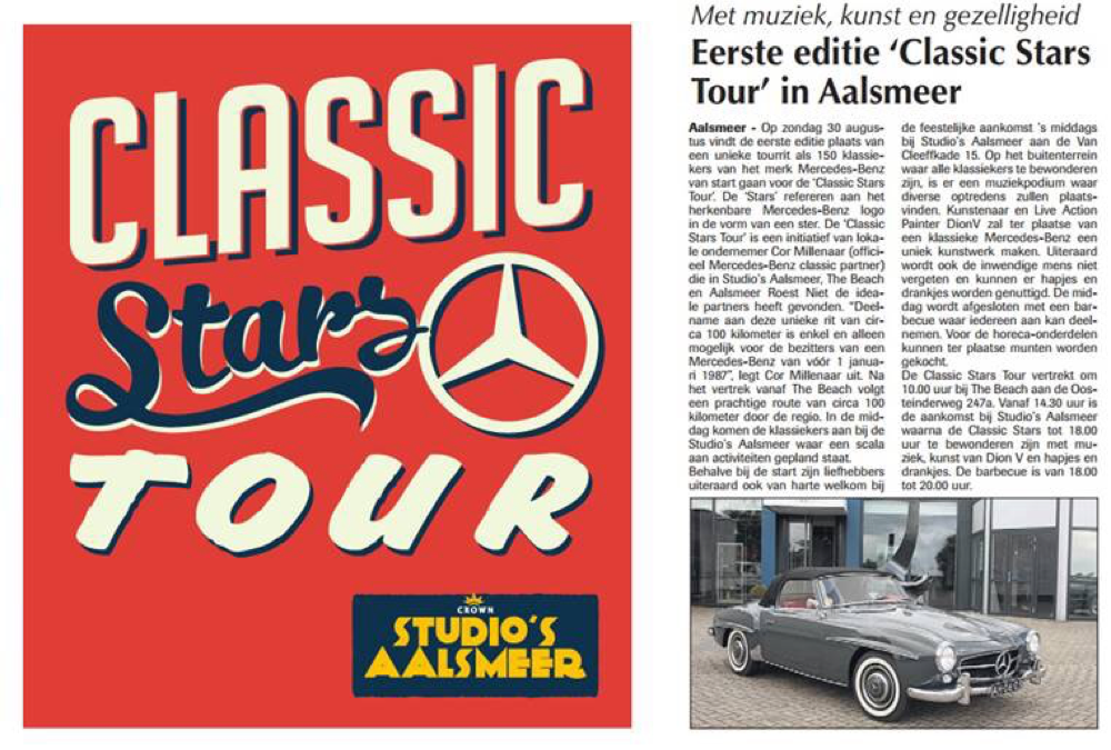 1e editie Classic Stars Tour 30 aug. 2015-nieuws-Mercedes-Benz-S-Klasse-Club-Nederland