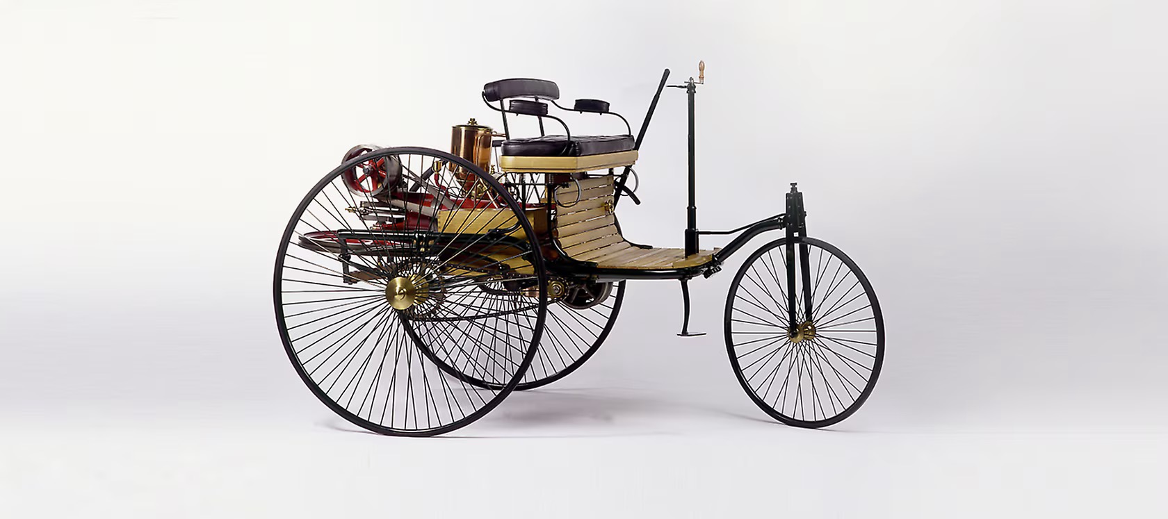 Benz Patent-Motorwagen uit 1886, de eerste automobiel